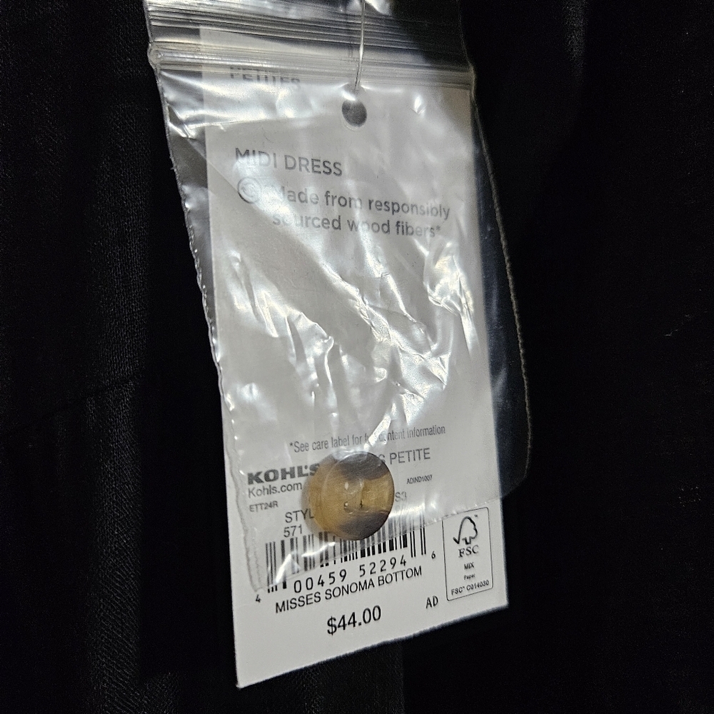 Sonoma Button Front Midi Dress NWT - Picture 7 of 8